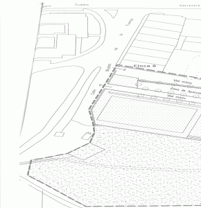Plano: Finca municipal modificada por el estudio